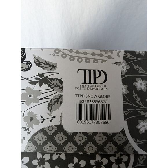 Taylor Swift Snow Globe The Tortured Poets Department TTPD New In Box - Picture 16 of 16